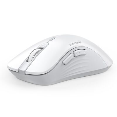Wireless Mouse - Dual Bluetooth & 2.4 GHz USB Receiver, Ergonomic Design, Qui...