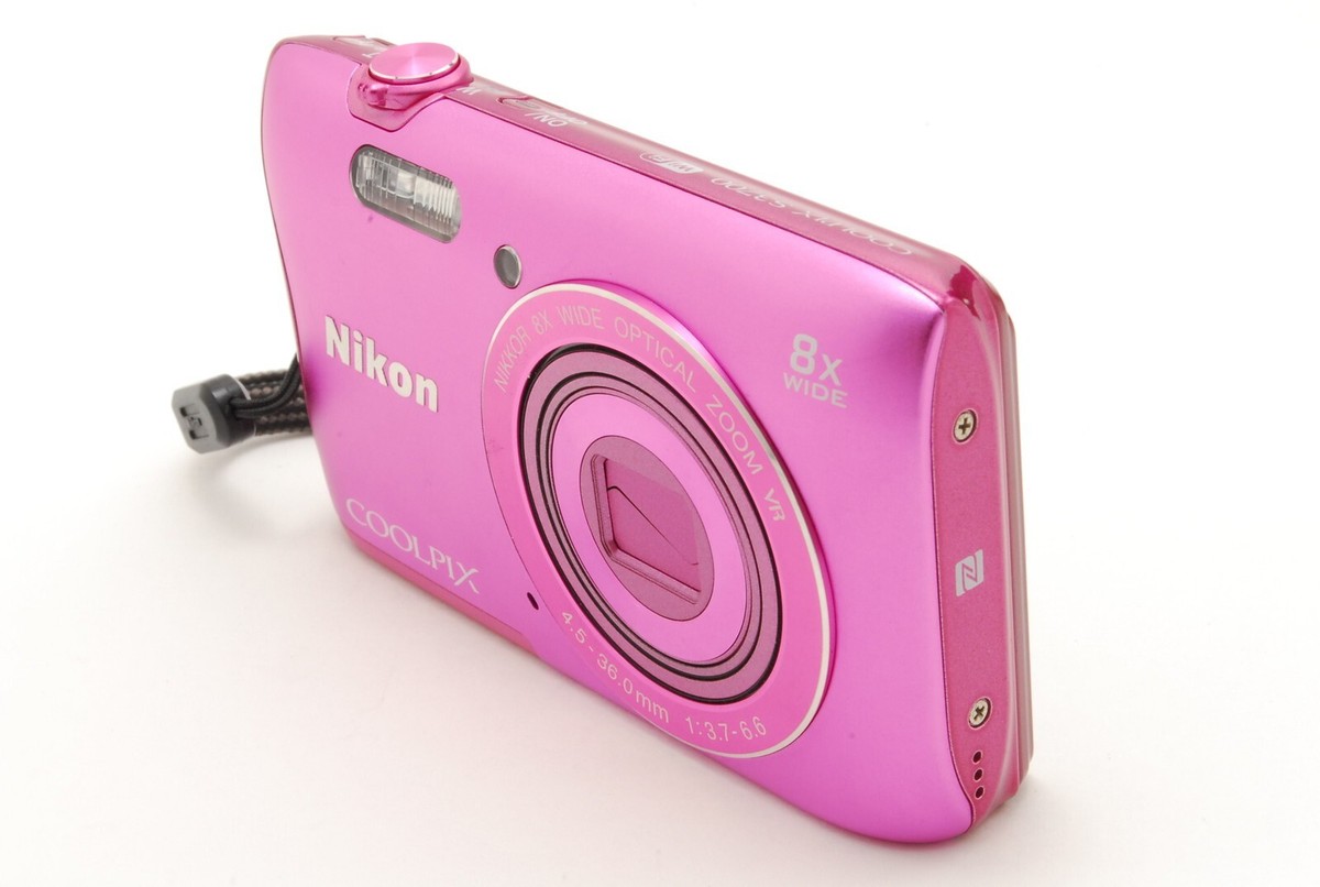 Nikon COOLPIX S3700 20.1MP 8x Wi-Fi Digital Compact Camera Mult