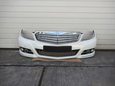 MERCEDES C-KLASSE (W204) Stoßstange vorne + Kühlergrill  weiß Calcitweiß 9650