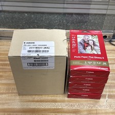Lot Of 10 Canon Photo Paper Plus Glossy II PP-201 4x6/100 sheets per pack NEW 