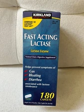 Kirkland Signature Fast Acting Lactase, 180 Caplets 