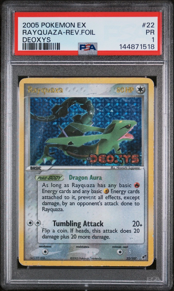 Rayquaza Pokémon TCG EX Deoxys Rare Collectible Individual Card