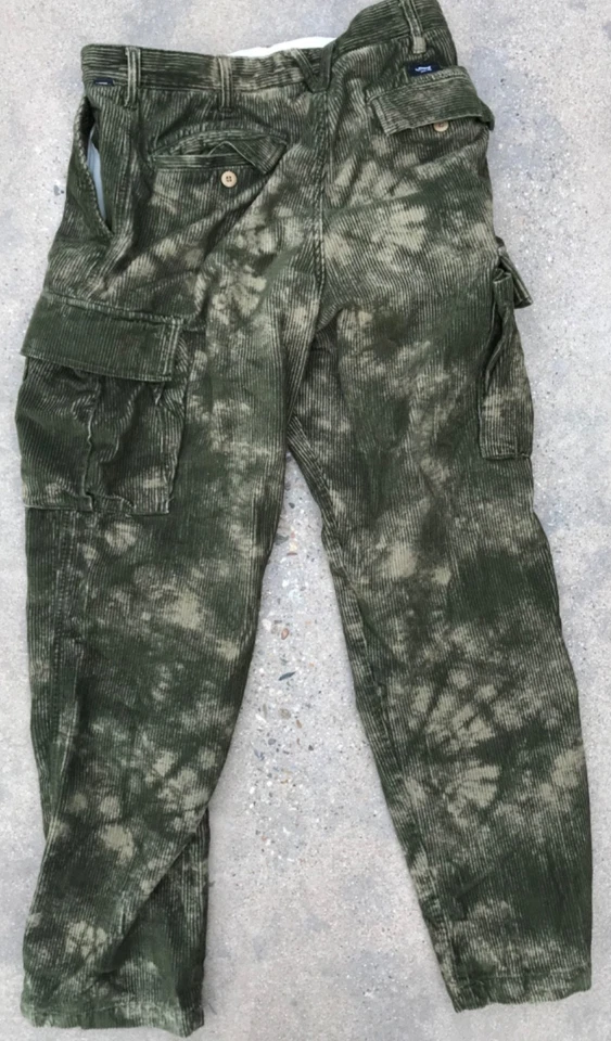 Pantalones camuflados Vans para hombre talla 30 cinta suelta chinos monopatín ropa de calle pana Foto 2 de 4