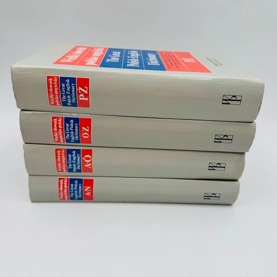 The Great English Polish Dictionary & Polish English Dictionary 4 Vol. 1994 Set - Image 2 of 4