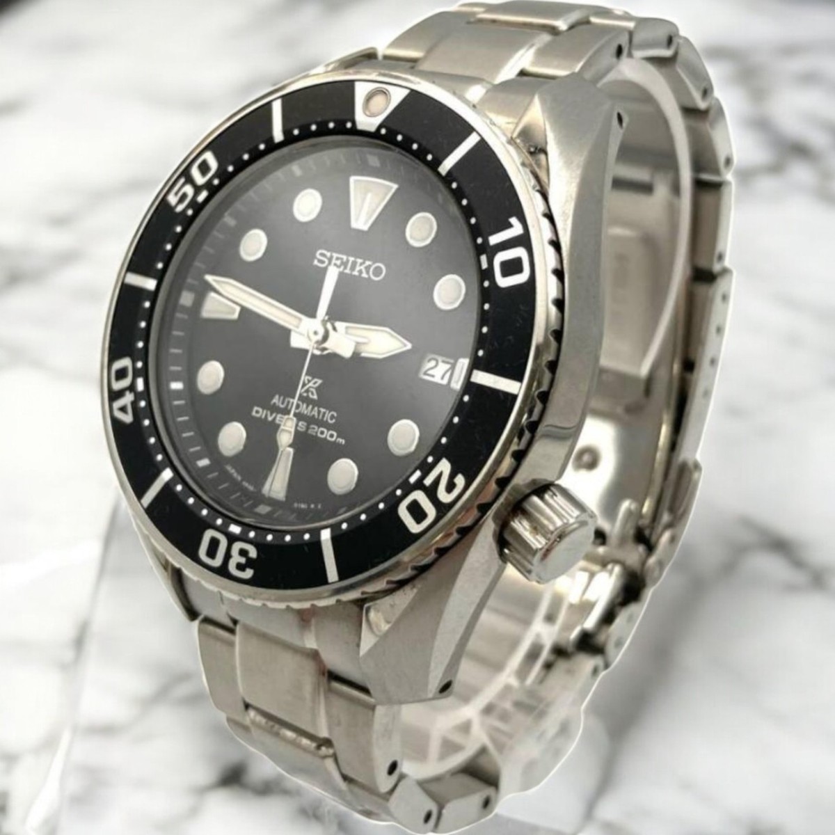 Seiko Prospex Sumo Diver's Watch 6R35-00A0 Automatic, Black