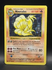 Ninetales 012/102 Base Set (Shadowless) Holo 