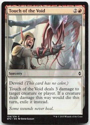 Touch of the Void - Battle for Zendikar #134 Common Sorcery