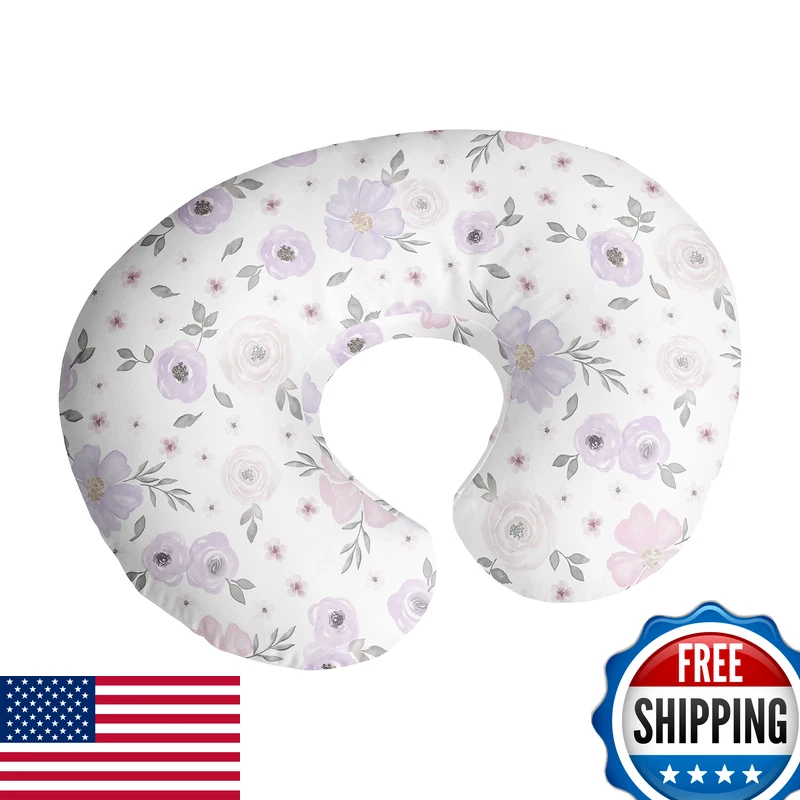 Sweet Jojo Designs Watercolor Floral Nursing Pillow Cover Breastfeeding
Opens in a new window or tab