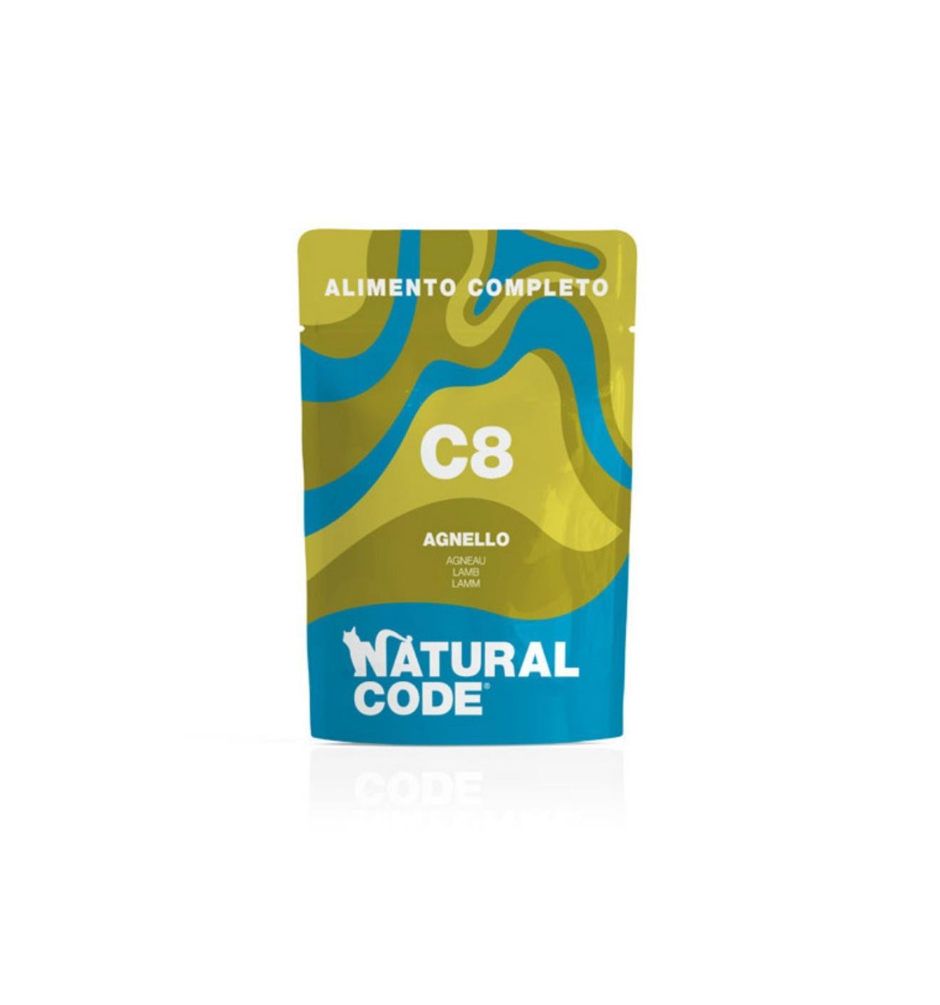 Natural Code C8 Agnello | L'Esperienza culinaria per Gatti | 12x70g