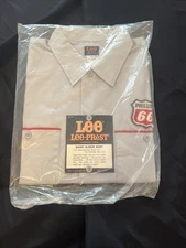 1960s PHILLIPS 66 GAS STATION Gray Short Sleeve Shirt NIP- New