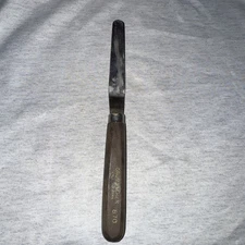 Vintage Grumbacher #870 Palette Knife 3" Offset Black Wood Handle FREE SHIPPING