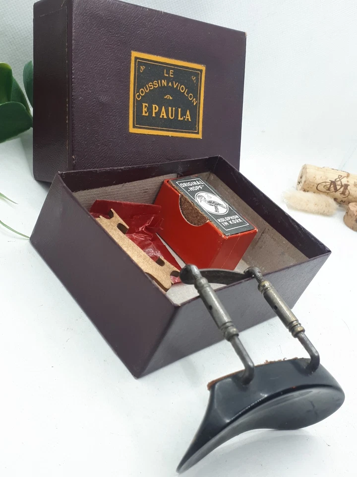Epaula Le Coussin A Violon Dans Sa Boite D'origine Instrument Musique Ancien - Photo 2/3