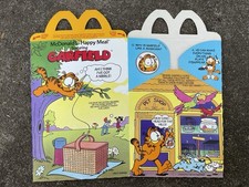 VINTAGE 1989 MCDONALDS HAPPY MEAL BOX - GARFIELD