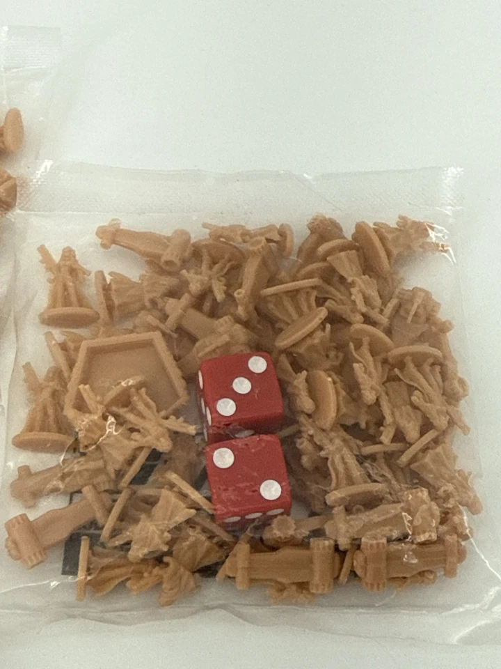 RISK Board Game Pieces Armies Troops Dice 3 Bags Red Dice - Image 2 of 4