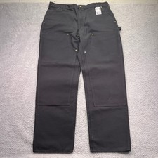 Carhartt Double Front Pants Men 40x32 Duck Canvas Loose Fit Utility Workwear B01