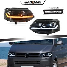 2x LED Frontscheinwerfer Scheinwerfer für  T5.1 Transporter Multivan 2013- 2015