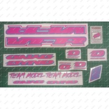 Magenta Pink Blue 1997 Dyno VFR Team Model BMX Sticker Decals Reproduction SET
