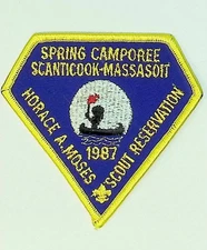 Spring Camporee Scout Patch 1987 Scanticook-Massasoit Council