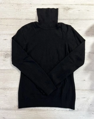 Suéter Dolcevita 100 % puro cachemira para mujer Ann Taylor TG XXS negro cachemira mujer - Imagen 1 de 4
