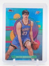 BROOKS BARNHIZER 2025-26 TOPPS FINEST UNCOMMON ROOKIE SKY BLUE /250 #134 Q0208
