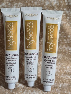 3 TUBE Loreal Paris SUPERIOR PREFERENCE Care Supreme 3 Color Saving Conditioner