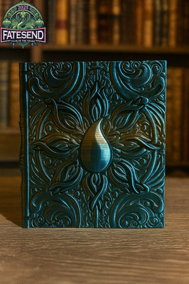 Book Tome Water Magic Würfelturm Dice Tower DnD RPG Fantasy Buch 3D-Druck