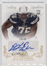 2013 National Treasures Signatures Century Gold /49 DJ Fluker Rookie Auto RC
