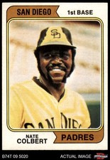 1974 Topps #125 Nate Colbert Padres VARIATION 7 - NM