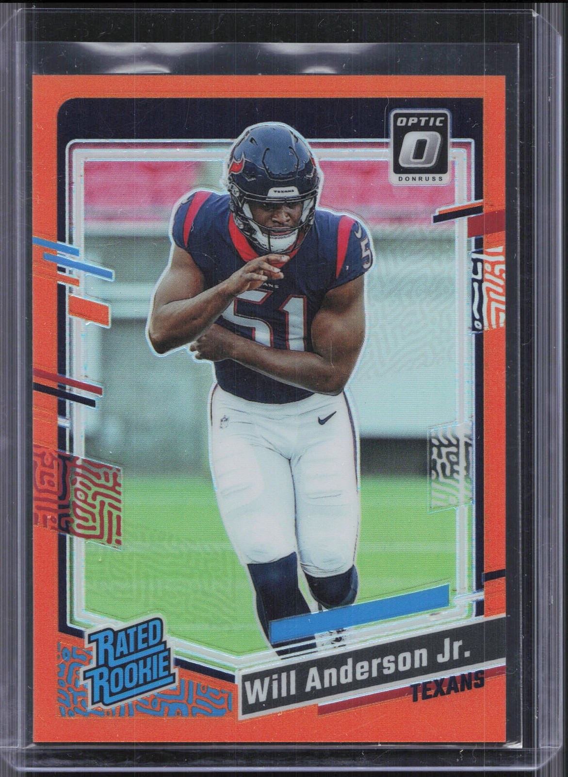 2023 Donruss Optic #246 Will Anderson Jr. Orange Prizm #195/249 RC