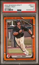 2024 BOWMAN DRAFT ORANGE #BD111 TOMMY TROY 11/25 PSA 9