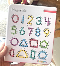 Playskool Magnatab Numbers & Shapes Magnetic Board Toy – Learning Tablet