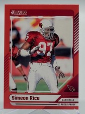 2024 PANINI DONRUSS SIMEON RICE RED PRESS PROOF FOOTBALL CARD CARDINALS NFL 189