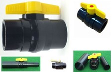 Yamitsu Solvent Weld Ball Valve Control Fish Pond Filter Flow Plumbing 1.5” 2 3”