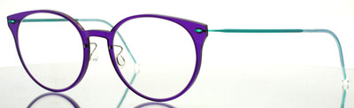 LINDBERG n.o.w. 6600 Col 85 Purple Green Womens Eyeglasses 48-19-140 B:41 AS IS