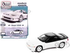 1991 EAGLE TALON TSI BRIGHT WHITE 1/64 DIECAST BY AUTO WORLD 64512-AWSP196 A