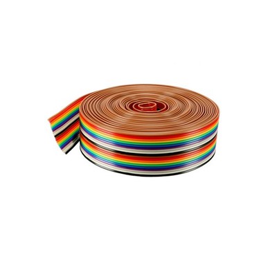 Ribbon Cable IDC Rainbow with F/F C Type for Displayed Projects 20'' 20 Pins