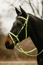 PVC Bridle Black Padding With Rubber Reins