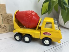 Vintage 1970's Tonka Mini Pressed Steel Metal 5" Yellow Cement Mixer Truck USA