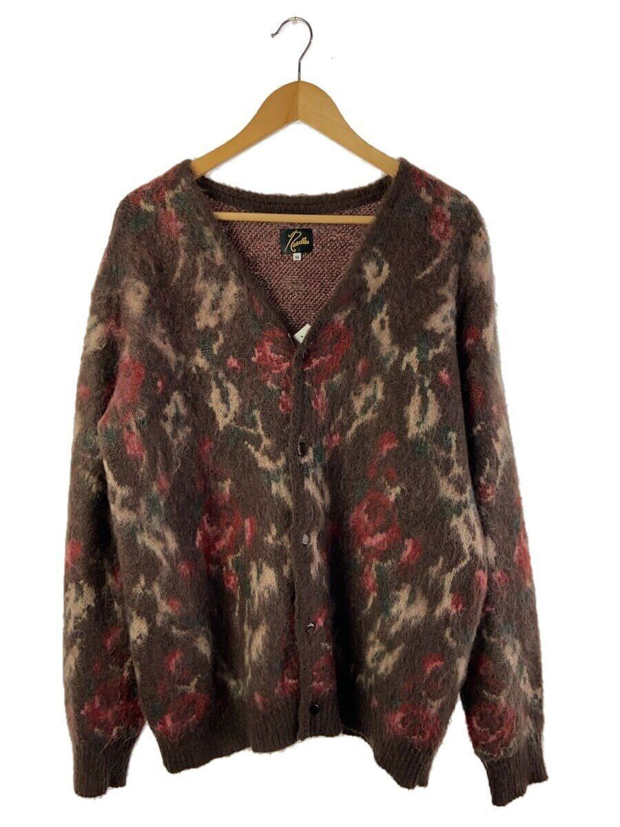 Needles Cardigan (Thick M Mohair Brown LQ270 22AW Rose Used Needles Cardigan (Thick M Mohair Brown LQ270 22AW Rose Used