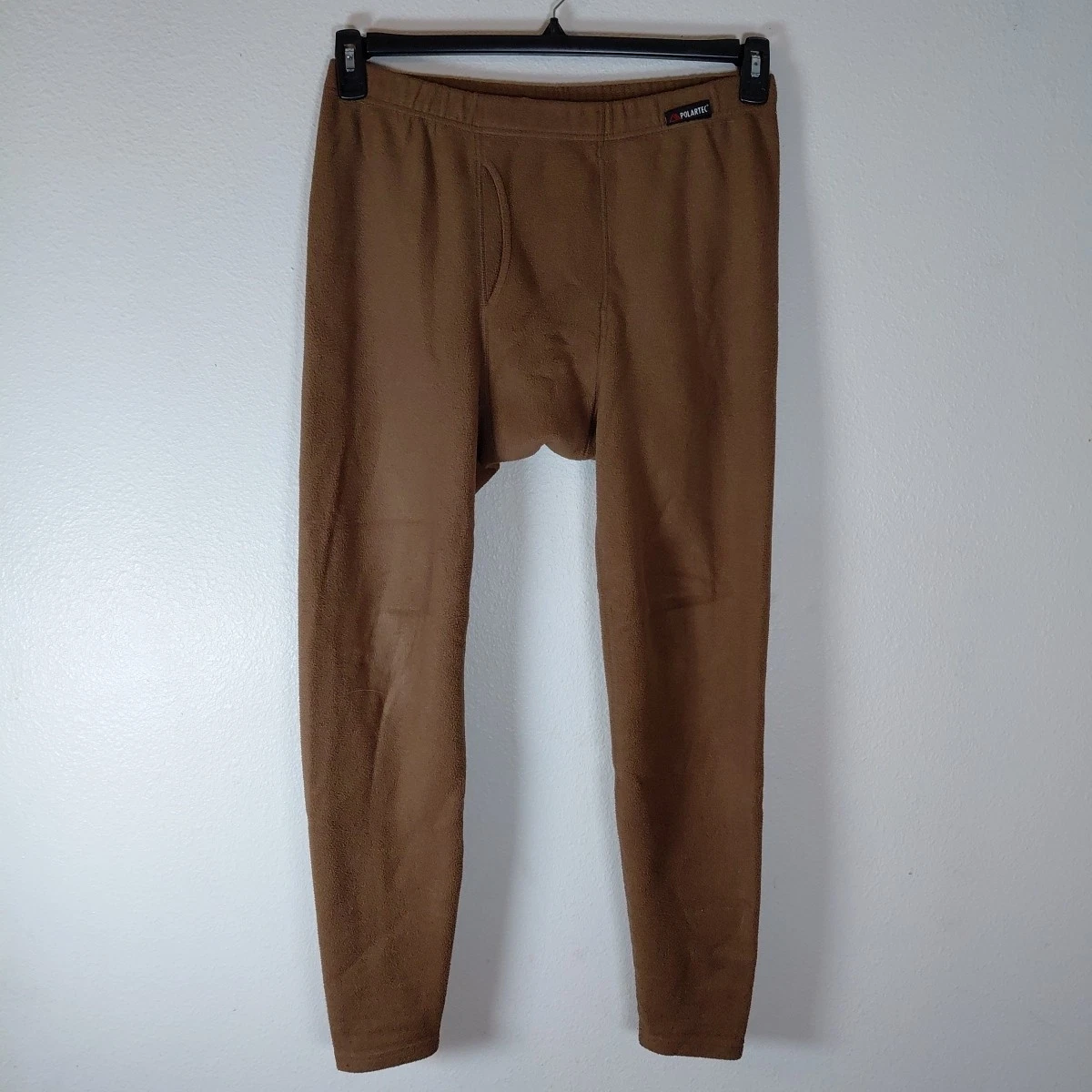 Cabela's Men's Base Layer Pants Joggers Polartec Fleece Brown Under Medium M