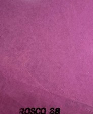 Rosco Gels Roscolux Supergel R38 Light Rose Lighting Gel Sheet