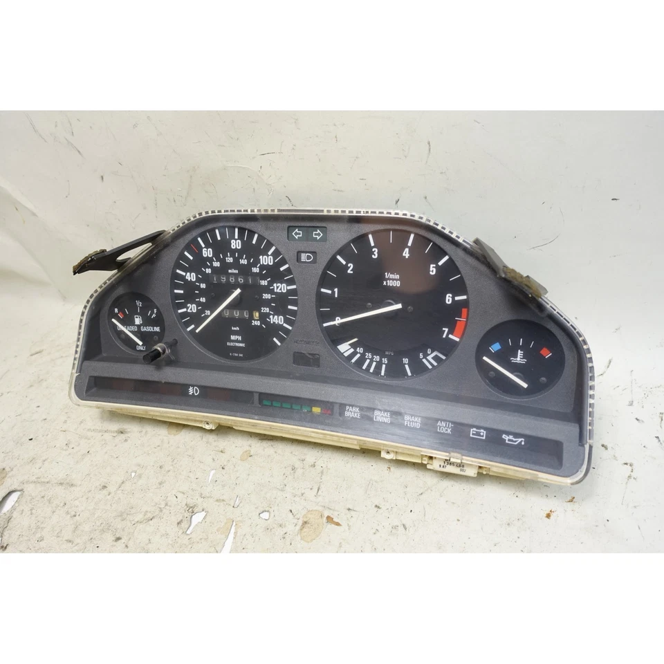 Cuadro de instrumentos velocímetro velocímetro BMW E30 serie 3 1988-1993 probado OEM Foto 4 de 4