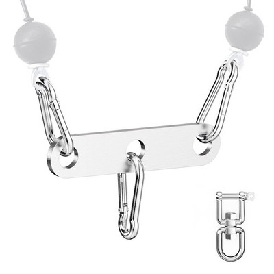 Stainless Steel Double to Single Pulley Adaptor Plate with Swivel for Cable M...