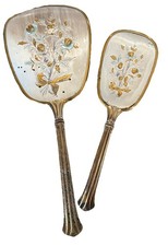 Vtg 1950s Matson Fifth Avenue Vanity Hand Mirror & Brush Hollywood regalcy