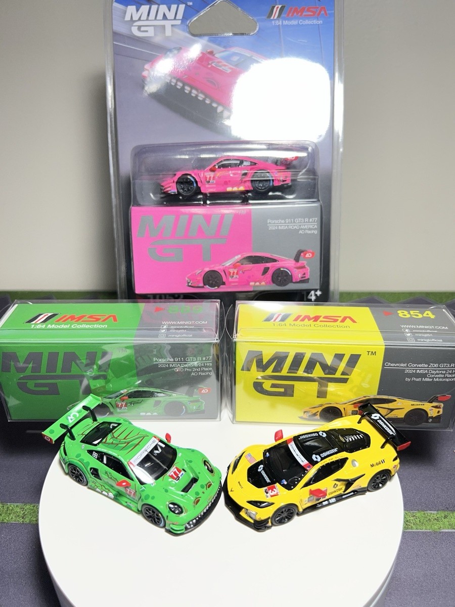Mini GT Rexy Roxy IMSA Lot 889 1052 Porsche 911 GT3 R AO Racing +