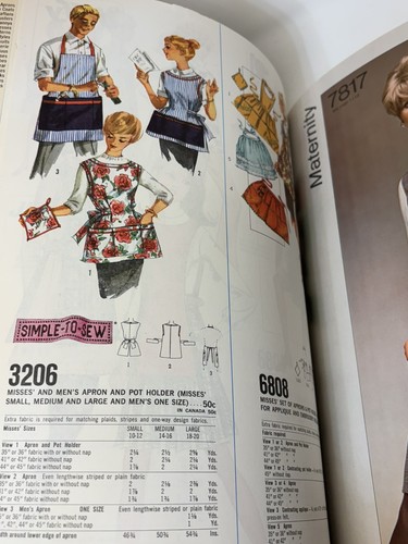 VTG Simplicity Patterns CATALOG - 1968 MCM Large Store Counter Pattern Book - Foto 12 di 16