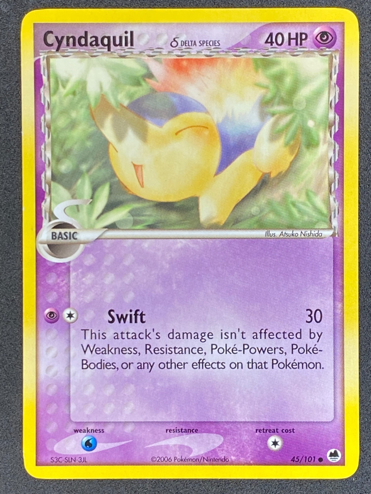 Pokémon Cyndaquil Delta Species 45/101 EX Dragon Frontiers LP/NM