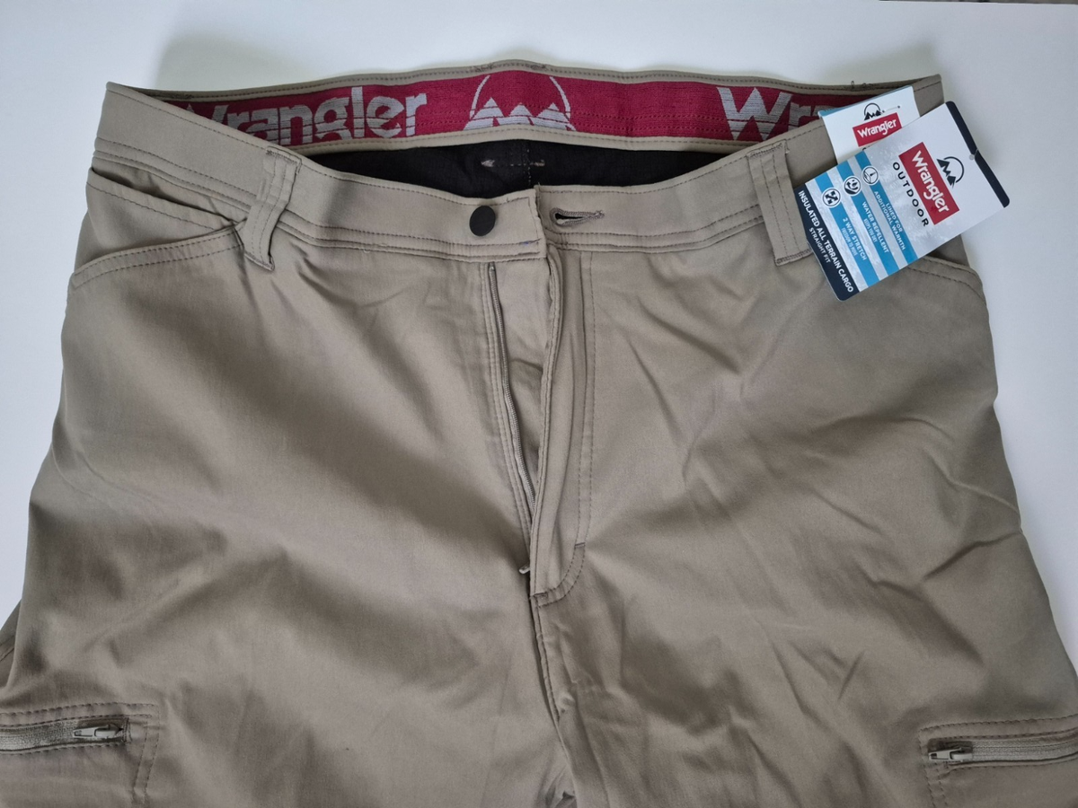 Wrangler Men's Outdoor Fleece Lined All Terrain Cargo Pant Flex
