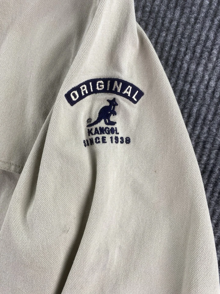 Chaqueta Kangol De Colección Para Hombres XXL Beige Lona Original Streetwear Hip Hop Diseñador Foto 4 de 4