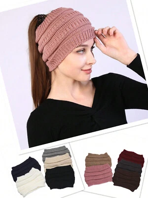 Womens Warm Knitted Ribbed Patterned Winter Headband Headwrap Ear Warmer 4000